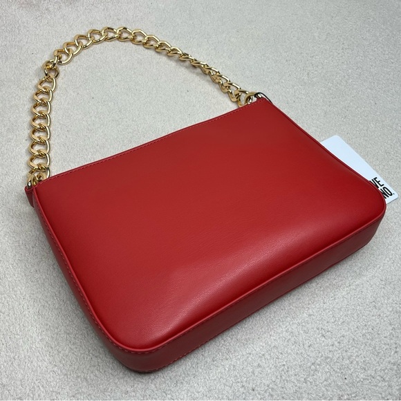 Love Moschino Red Heart Handbag Zipper Purse-Red/Gold-NEW-NWT-Valentine’s Day - Picture 3 of 16